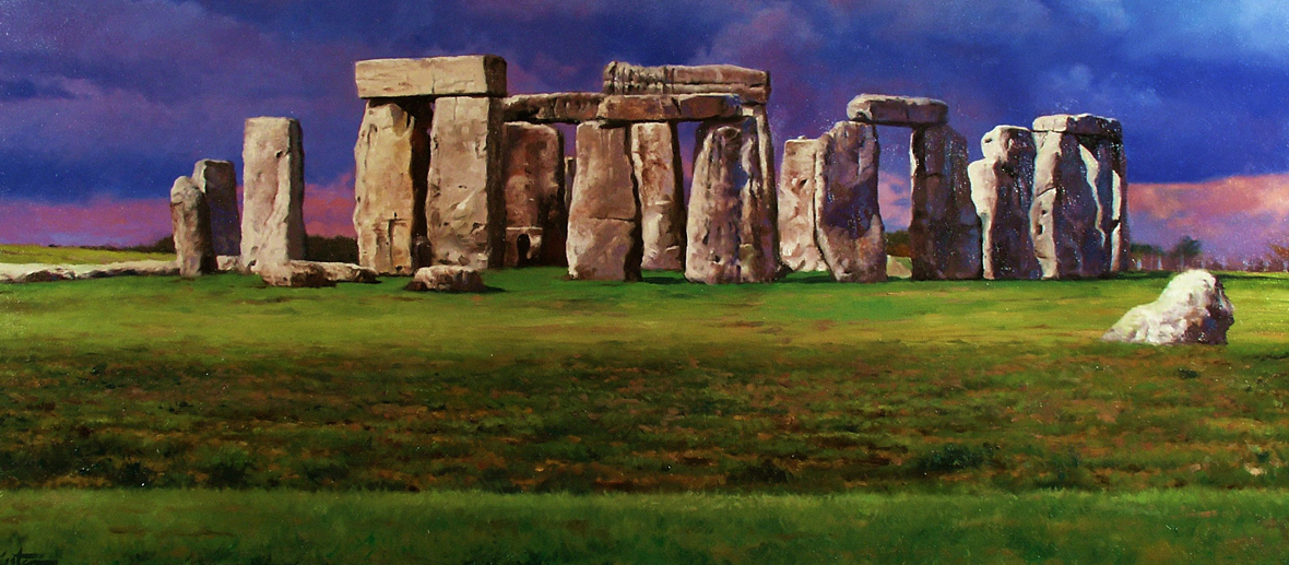 Stonehenge, Mitch Caster Fine Art, mitchcasterfineart.com, Oil on Canvas